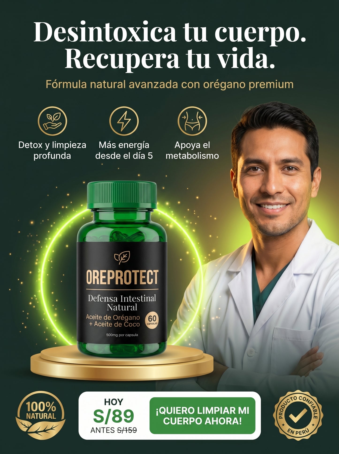 OREPROTECT | Limpieza Intestinal Profunda – Combate Parásitos y Bacterias de Forma Natural