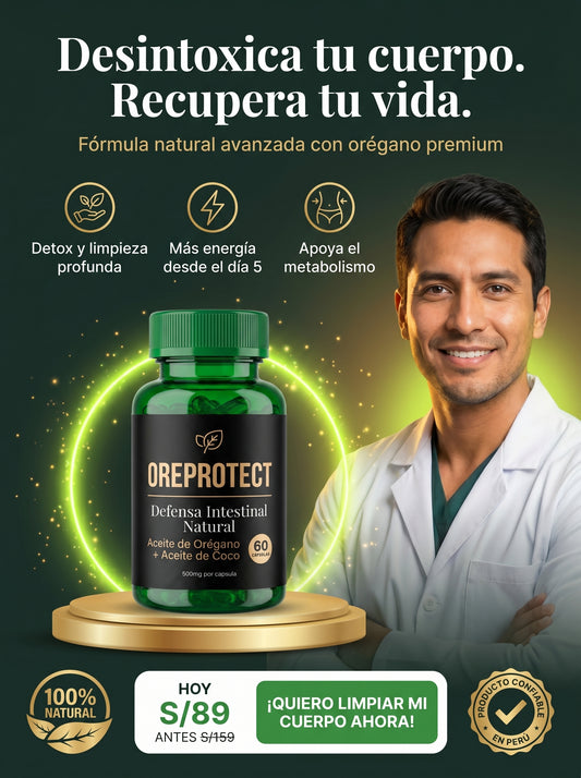 OREPROTECT | Limpieza Intestinal Profunda – Combate Parásitos y Bacterias de Forma Natural